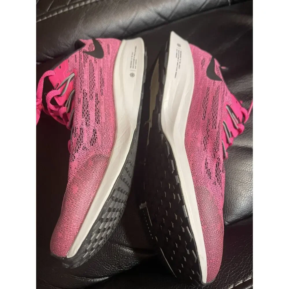 NEW!! Nike Kid's Air Zoom Pegasus 36 GS Pink Blast/Black-Vast Grey Shoes size 7Y